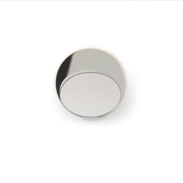 Koncept Gravy Wall Sconce Silver Body Chrome Plates Plug-In