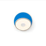 Koncept Gravy Wall Sconce Silver Body Matte Blue Plates Plug-In