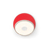 Koncept Gravy Wall Sconce Silver Body Matte Red Plates Hardwire