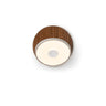 Koncept Gravy Wall Sconce Silver Body Oiled Walnut Plates Hardwire
