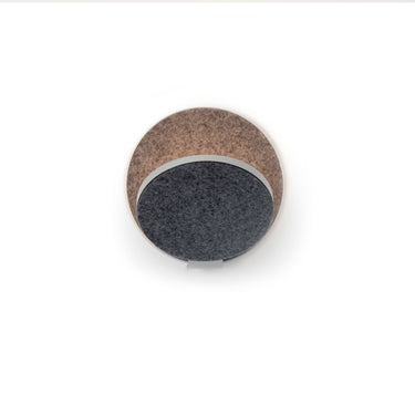 Koncept Gravy Wall Sconce Silver Body Oxford Felt Plates Plug-In