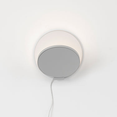 Koncept Gravy Wall Sconce Silver Body Silver Plates Plug-In