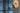 Koncept Gravy Wall Sconce Metallic Black Body Matte Blue Plates Plug-In