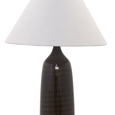 Brown Gloss Scatchard 25" Stoneware Table Lamp – House of Troy studio photo