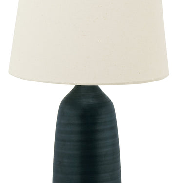 Black Matte Scatchard 31" Stoneware Table Lamp – House of Troy studio photo