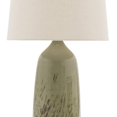 Decorated Celadon Scatchard 31" Stoneware Table Lamp – House of Troy studio photo