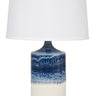 House of Troy Scatchard 26" Stoneware Table Lamps in Decorated White Matte