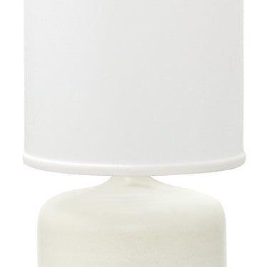 White Matte Scatchard 19.5" Stoneware Table Lamp – House of Troy studio photo