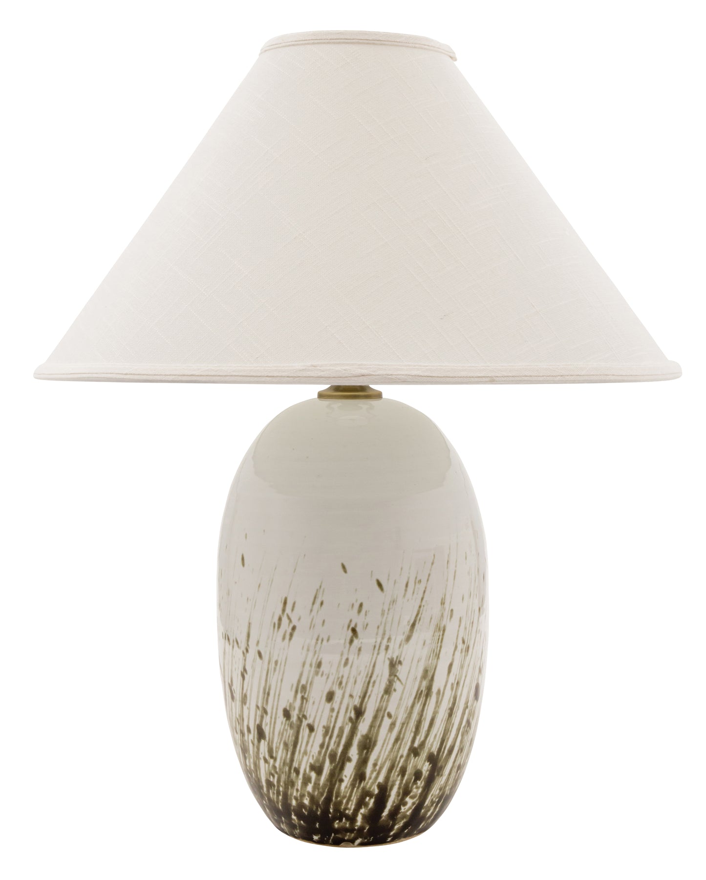 House of Troy Scatchard 28.5" Stoneware Table Lamp in Decorated White Gloss GS150-DWG