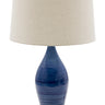 House of Troy Scatchard 27" Stoneware Table Lamps in Blue Gloss