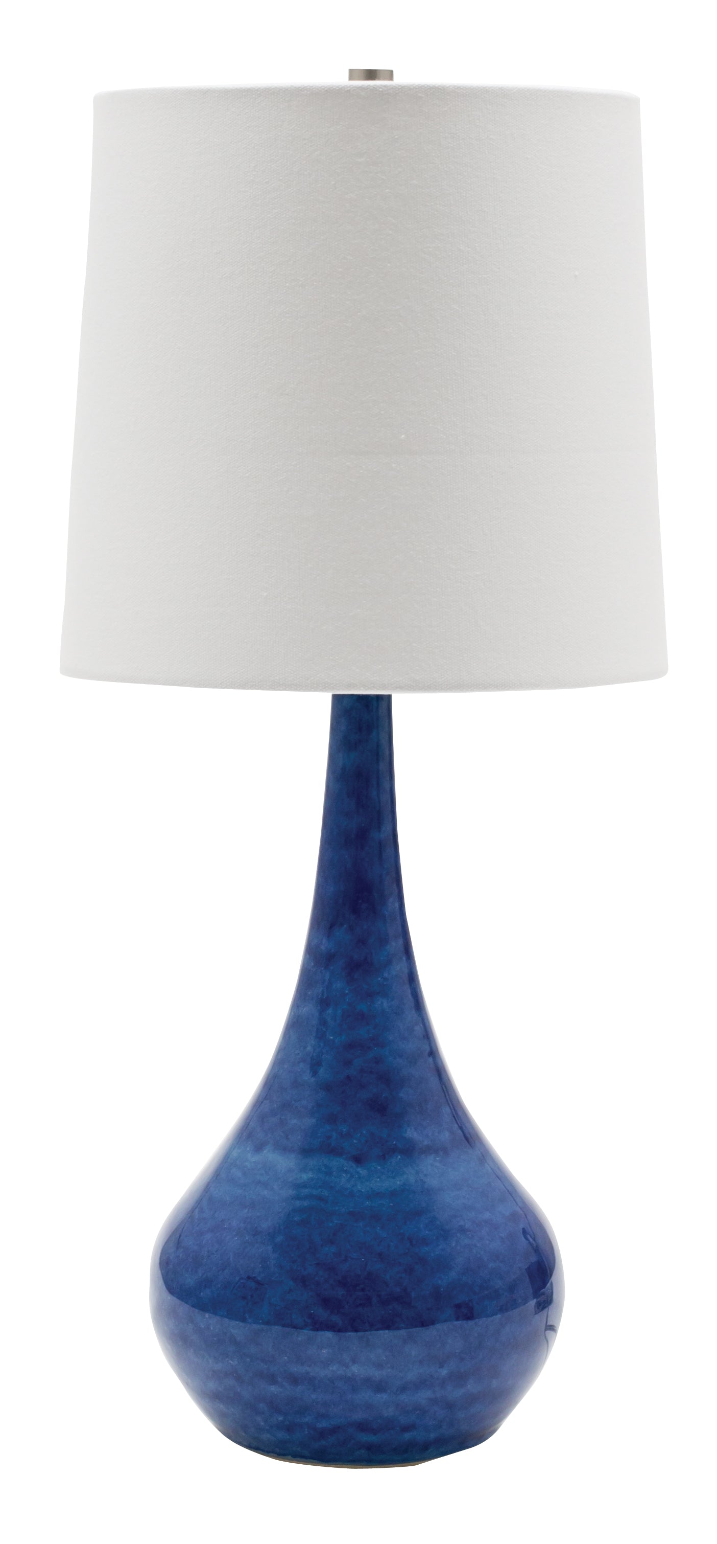 House of Troy Scatchard 22.5" Stoneware Table Lamp in Blue Gloss GS180-BG