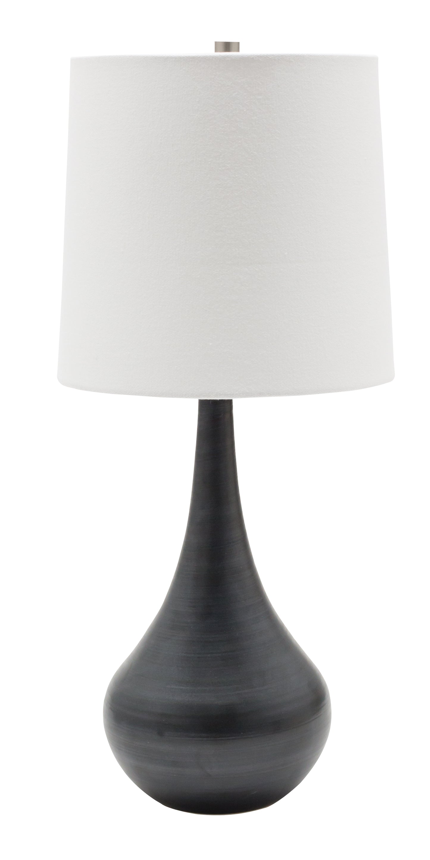House of Troy Scatchard 22.5" Stoneware Table Lamp in Black Matte GS180-BM