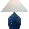 House of Troy Scatchard 27" Stoneware Table Lamps in Blue Gloss
