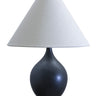 House of Troy Scatchard 19" Stoneware Accent Lamp in Black Matte