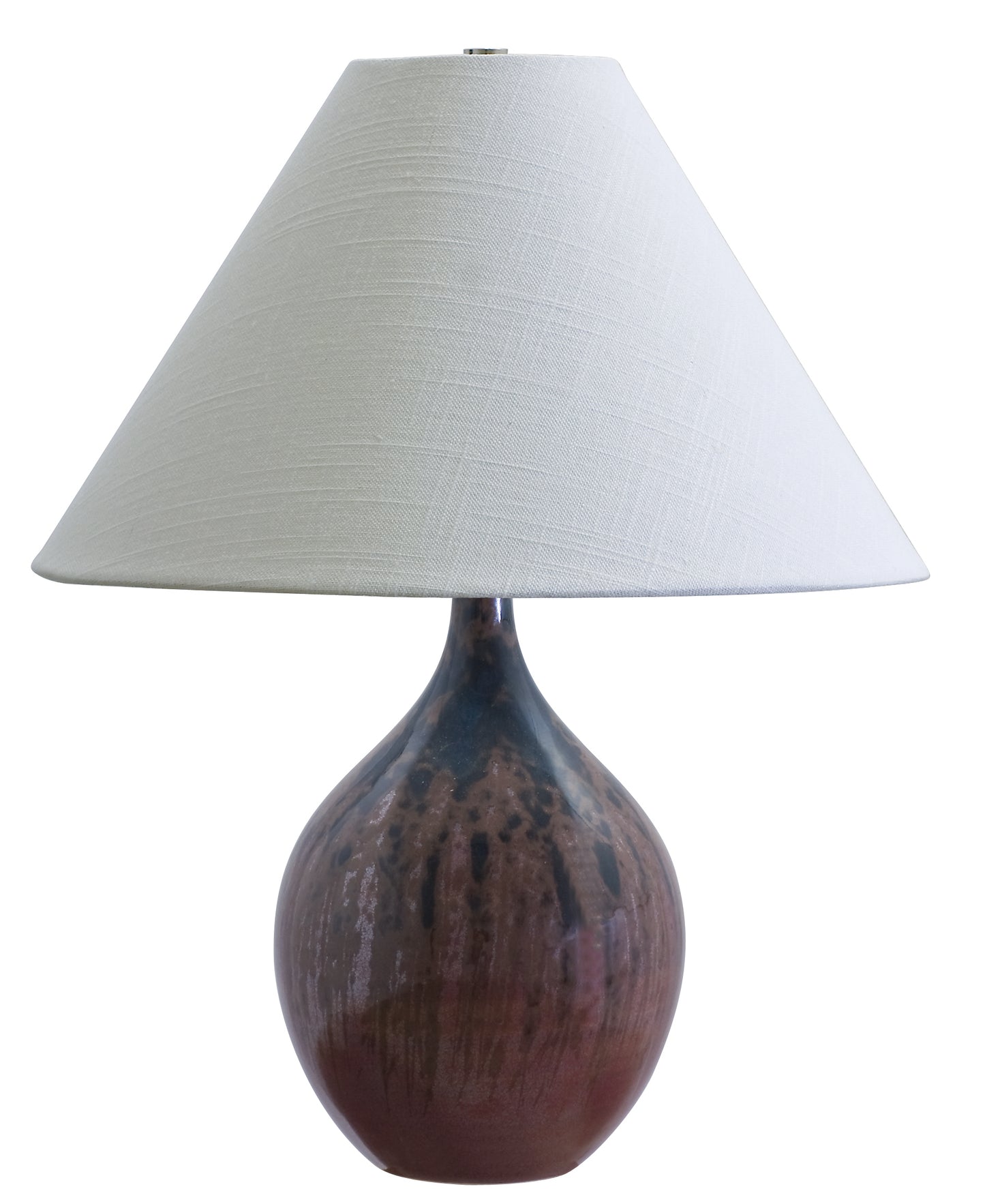 House of Troy Scatchard 19" Stoneware Accent Lamp in Decorated Red GS200-DR