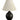 House of Troy Scatchard 19" Stoneware Accent Lamp in Scored Black Matte
