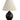 Scored Black Matte Scatchard 19" Stoneware Accent Lamp – House of Troy studio photo