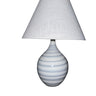 House of Troy Scatchard 19" Stoneware Accent Lamp in Sapphire Ring
