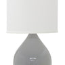 House of Troy Scatchard 20.5" Stoneware Table Lamps in Gray Gloss