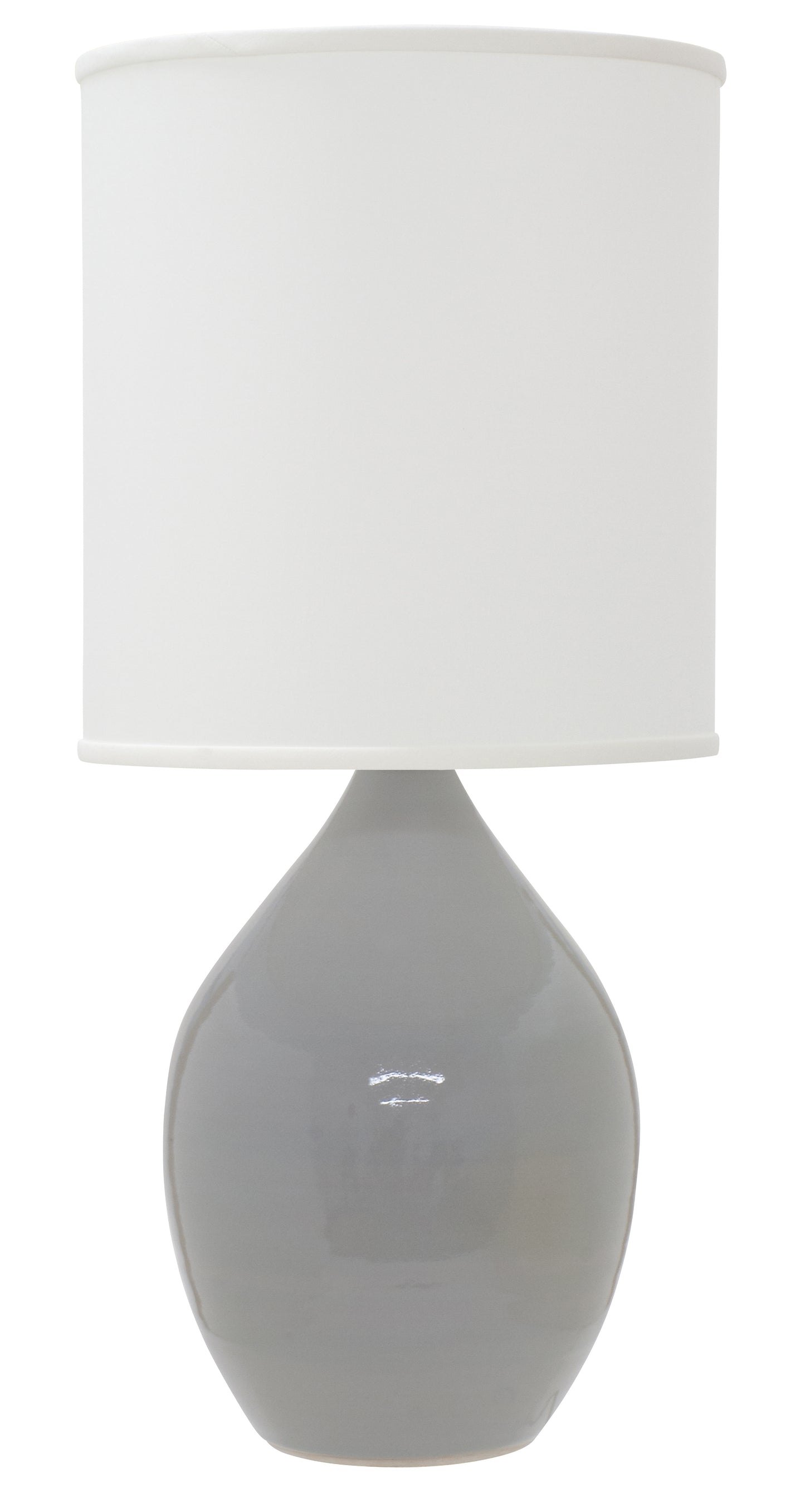 House of Troy Scatchard 20.5" Stoneware Table Lamp in Gray Gloss GS201-GG