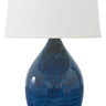 House of Troy Scatchard 18.5" Stoneware Table Lamps in Midnight Blue