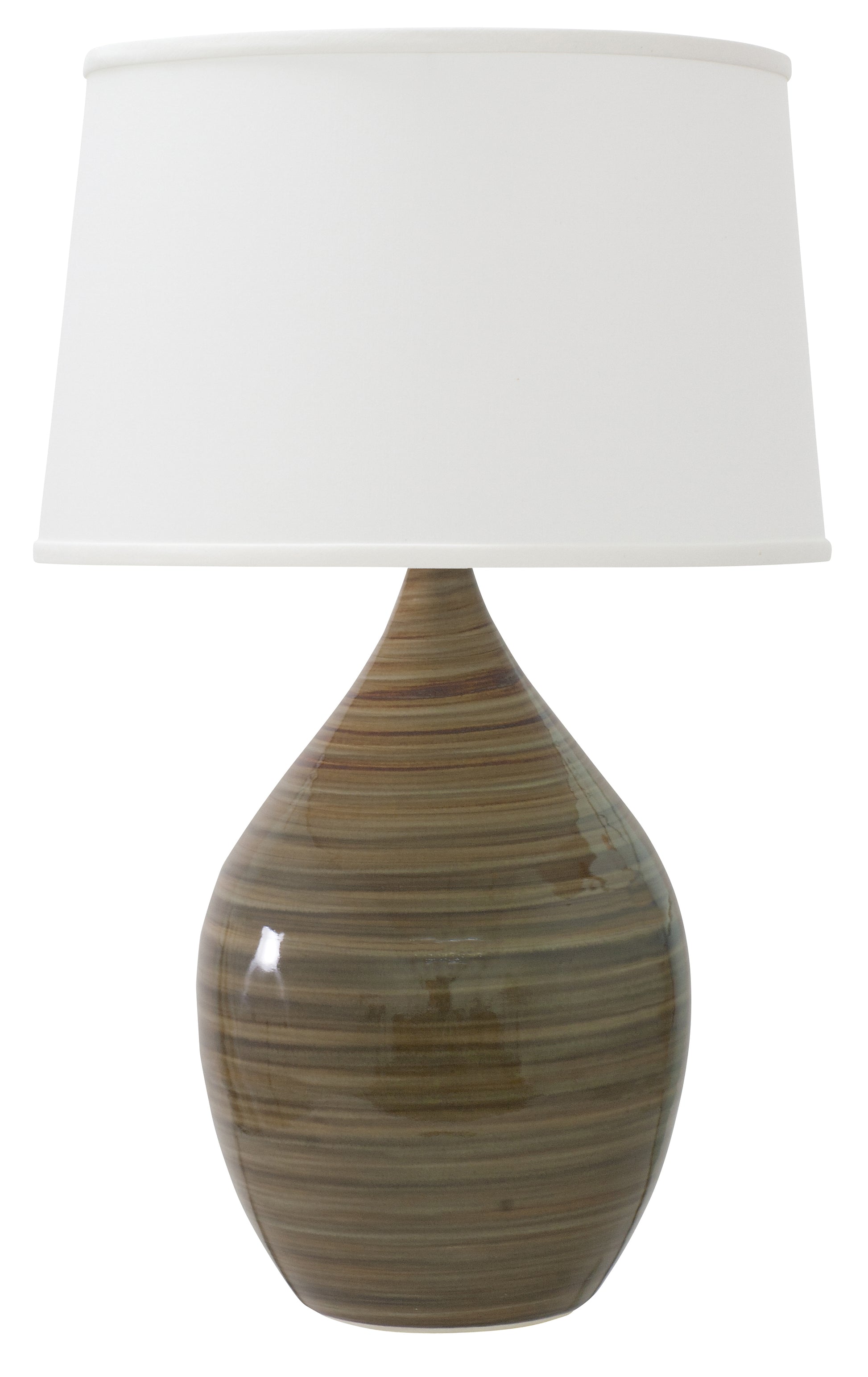 House of Troy Scatchard 18.5" Stoneware Table Lamp in Tigers Eye GS202-TE