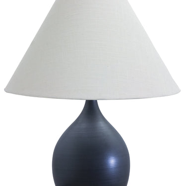 Black Matte Scatchard 22.5" Stoneware Table Lamp, Style GS300 – House of Troy studio photo