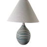House of Troy Scatchard 22.5" Stoneware Table Lamps in Emerald Wave