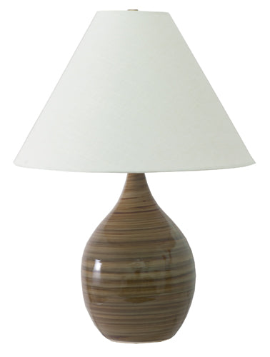 House of Troy Scatchard 22.5" Stoneware Table Lamp in Tigers Eye GS300-TE