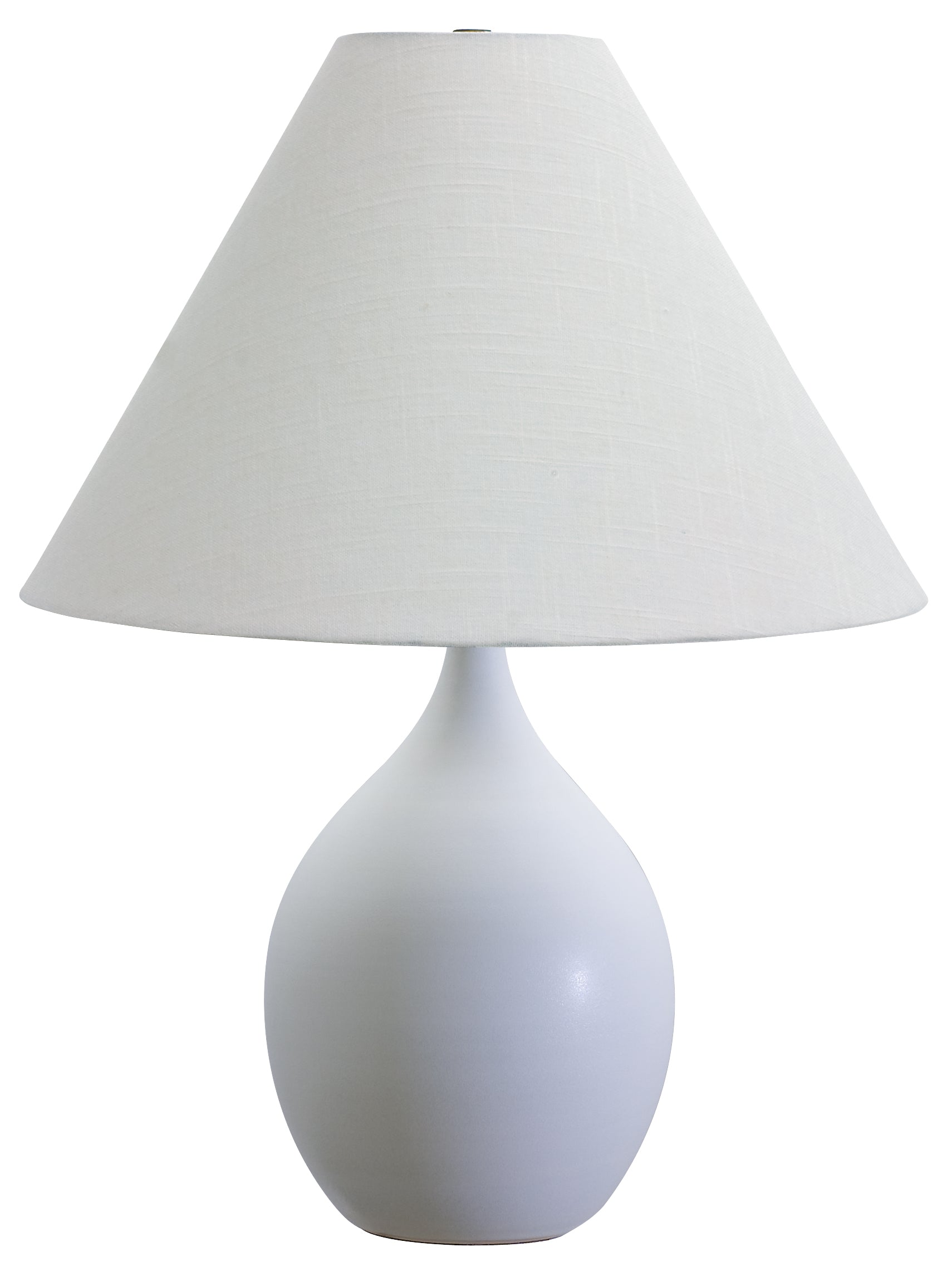 House of Troy Scatchard 22.5" Stoneware Table Lamp in White Matte GS300-WM