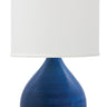 House of Troy Scatchard 24" Stoneware Table Lamps in Blue Gloss