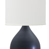 House of Troy Scatchard 24" Stoneware Table Lamps in Black Matte