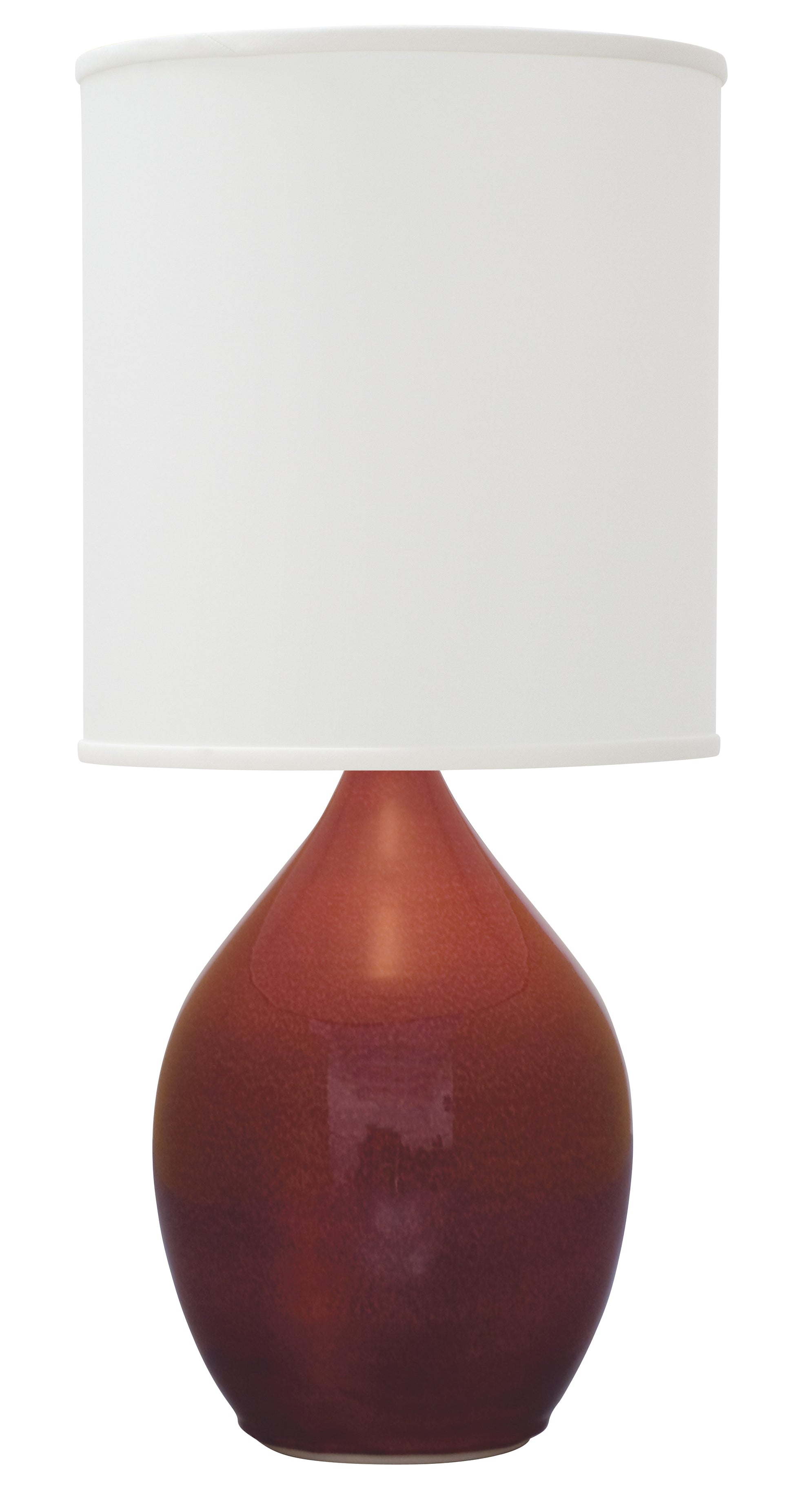 House of Troy Scatchard 24" Stoneware Table Lamp in Copper Red GS301-CR