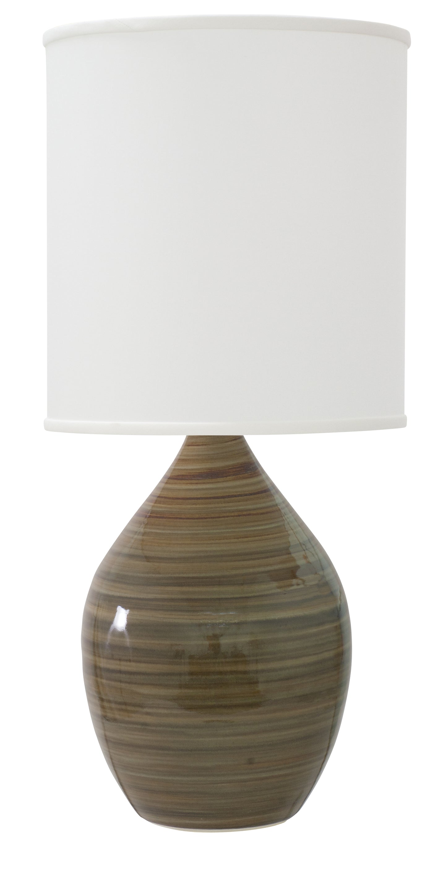 House of Troy Scatchard 24" Stoneware Table Lamp in Tigers Eye GS301-TE