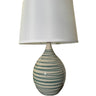 House of Troy Scatchard 21" Stoneware Table Lamps in Emerald Wave