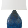 House of Troy Scatchard 21" Stoneware Table Lamps in Midnight Blue