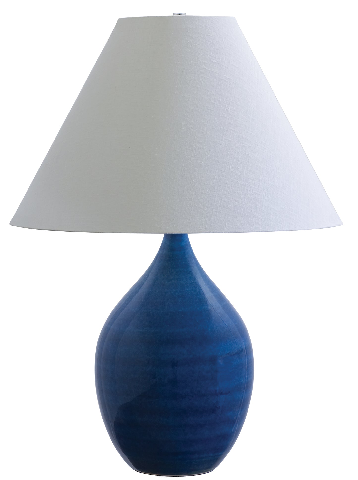 House of Troy Scatchard 28" Stoneware Table Lamp in Blue Gloss GS400-BG
