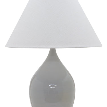 Gray Gloss Scatchard 28" Stoneware Table Lamp – House of Troy studio photo