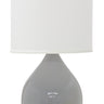 House of Troy Scatchard 30" Stoneware Table Lamps in Gray Gloss