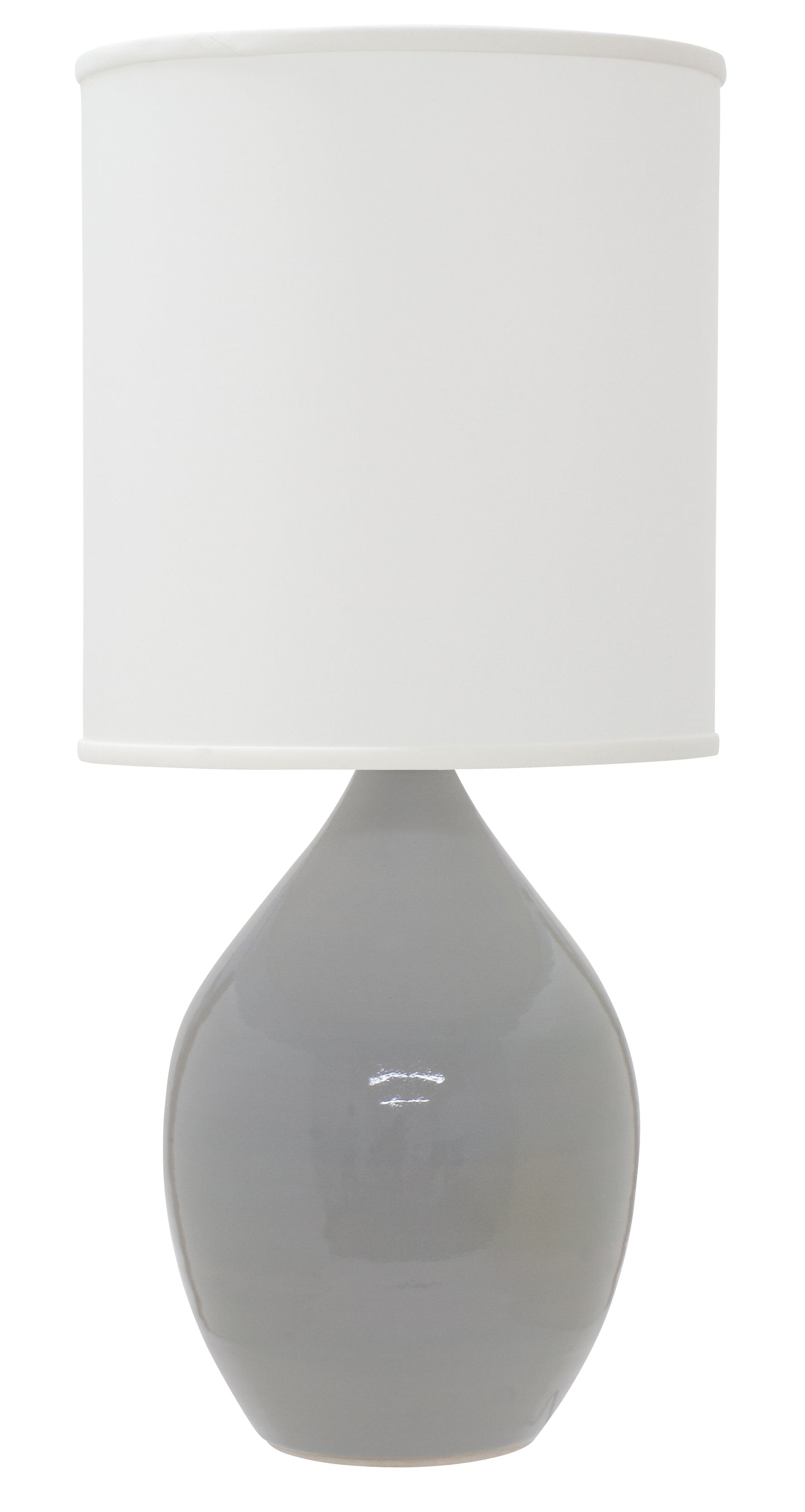 House of Troy Scatchard 30" Stoneware Table Lamp in Gray Gloss GS401-GG