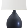 House of Troy Scatchard 24.5" Stoneware Table Lamps in Black Matte