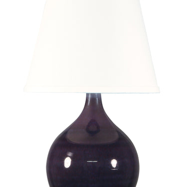Eggplant Scatchard 13.5" Stoneware Mini Accent Lamp – House of Troy studio photo