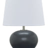 House of Troy Scatchard 17" Stoneware Table Lamps in Black Matte