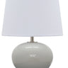 House of Troy Scatchard 17" Stoneware Table Lamps in Gray Gloss
