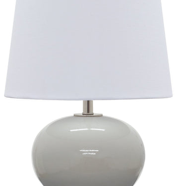 Gray Gloss Scatchard 17" Stoneware Table Lamp – House of Troy studio photo