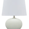 House of Troy Scatchard 17" Stoneware Table Lamps in White Matte