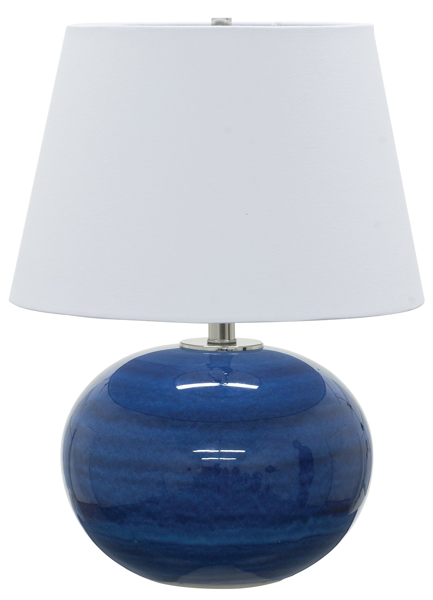 House of Troy Scatchard 22" Stoneware Table Lamp in Blue Gloss GS700-BG