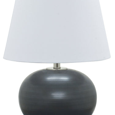Black Matte Scatchard 22" Stoneware Table Lamp, Style GS700 – House of Troy studio photo