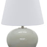 House of Troy Scatchard 22" Stoneware Table Lamps in Gray Gloss