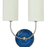 House of Troy Scatchard Double Wall Swings in SN & Blue Gloss